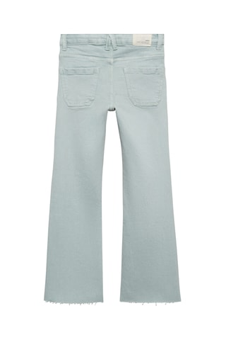 Jean flare ourlet effiloché - Blanc cassé