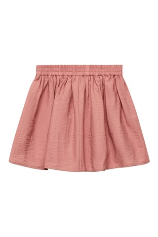 Jupe en lin taille élastique - Rose