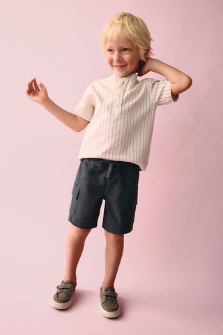 Bermuda cargo cordon - Blanc