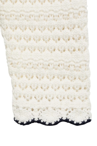 Cardigan avec bords contrastants - Blanc