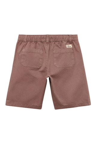 Bermuda taille élastique - Moutarde