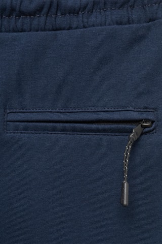 Bermuda coton cordon - Bleu marine