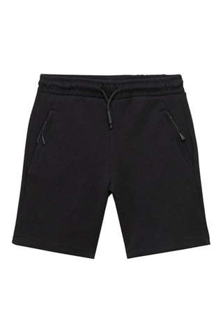 Bermuda coton cordon - Bleu marine