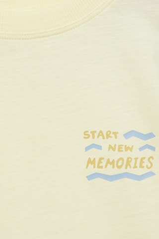 T-shirt en coton imprimé - Jaune