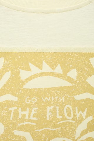 T-shirt en coton imprimé - Jaune