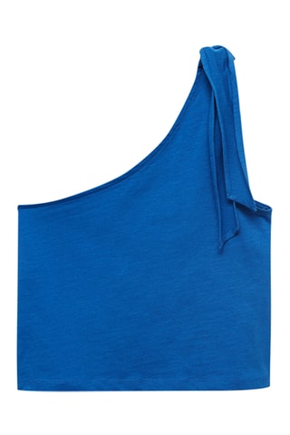Top asymétrique noeud - Bleu