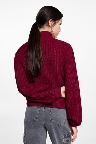 Pull-over oversize ouvertures - Grenat