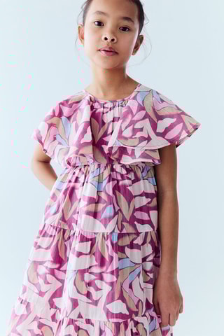 Robe courte imprimée - Violet