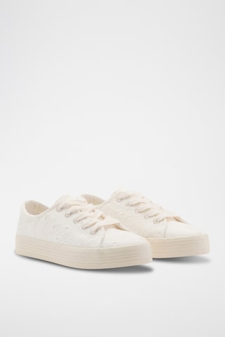 Baskets brodées - Blanc