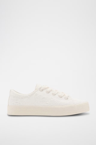 Baskets brodées - Blanc