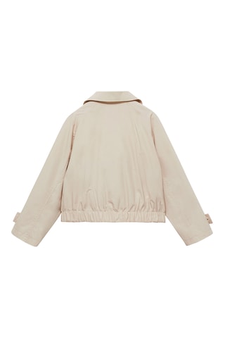 Veste crop double boutonnage - Gris clair