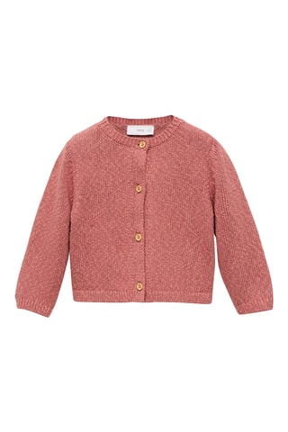 Cardigan maille boutons - Rose