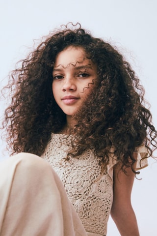 Combinaison détail crochet - Gris clair