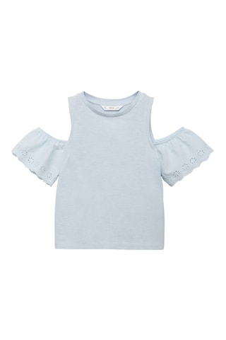 T-shirt cut out - Blanc cassé