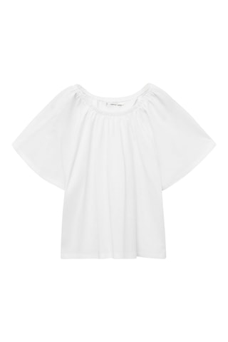 T-shirt dos croisé - Blanc cassé