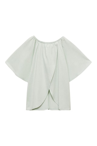 T-shirt dos croisé - Blanc cassé