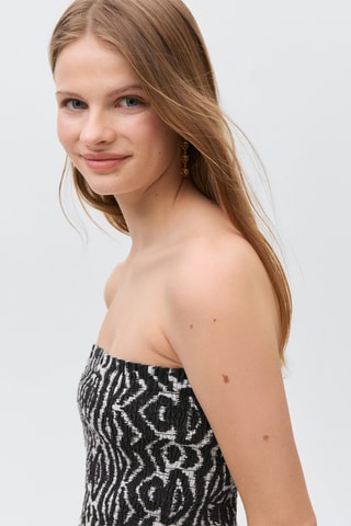 Haut bustier volant - Noir