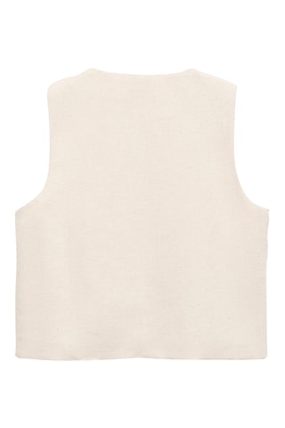 Gilet brodé miroirs - Gris clair