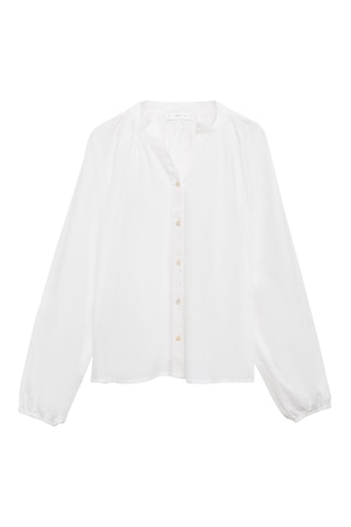 Chemise manches bouffantes - Blanc cassé