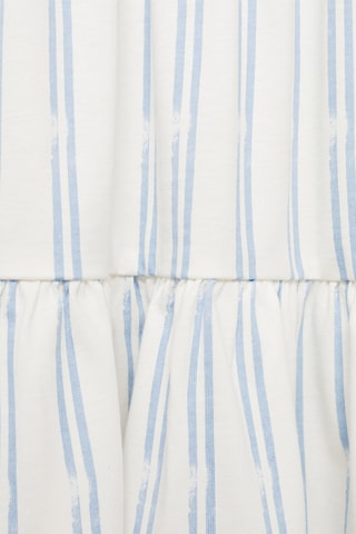 Robe rayures volants - Blanc cassé