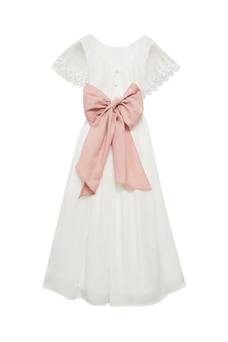 Robe détails brodés - Blanc