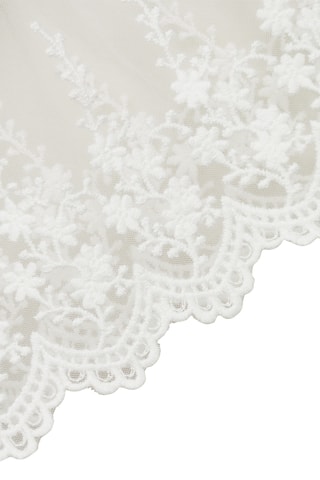 Robe détails brodés - Blanc