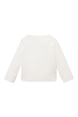 Cardigan maille boutons - Blanc cassé