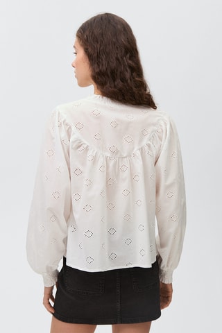 Blouse broderie anglaise - Blanc cassé