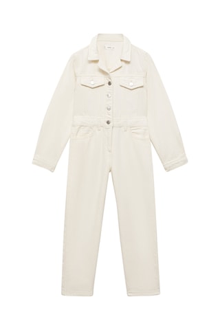 Combi-pantalon en jean - Beige