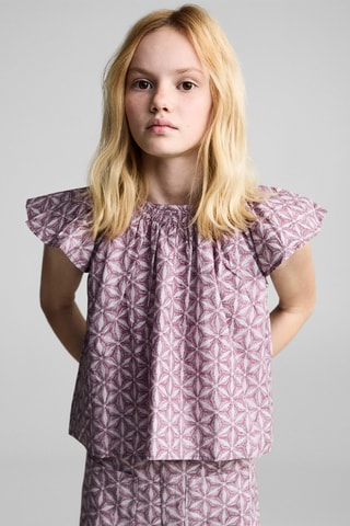 Pantalon imprimé poche - Rose