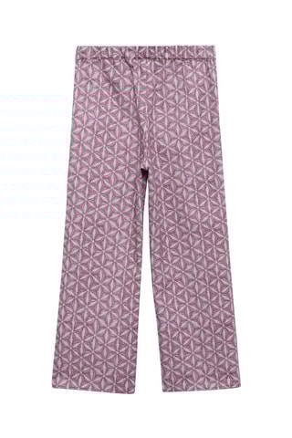 Pantalon imprimé poche - Rose