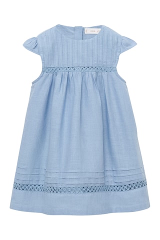 Robe détails brodés - Bleu clair
