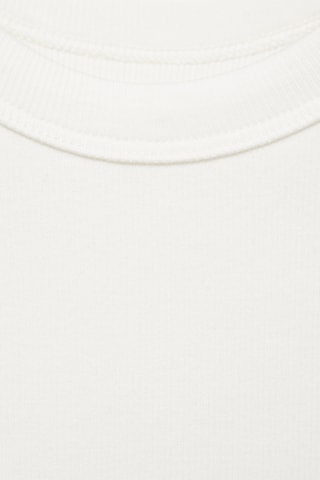 Crop top maille - Blanc cassé