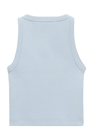 Crop top maille - Blanc cassé