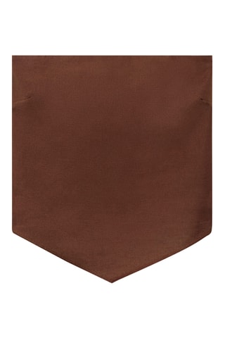 Top coton ourlet pointu - Marron