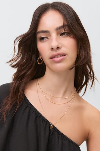 Robe lin volantée - Noir