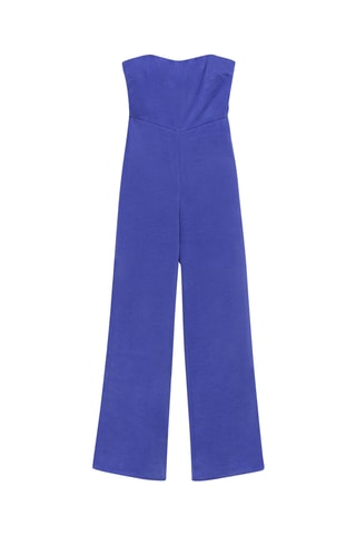 Combi-pantalon bustier - Bleu électrique