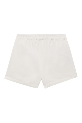Short taille élastique - Blanc