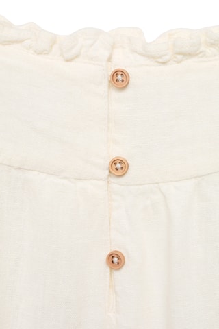 Robe lin volantée - Blanc