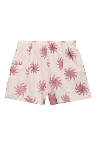 Short coton imprimé - Rose