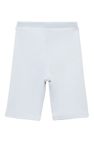 Legging court côtelé - Bleu clair