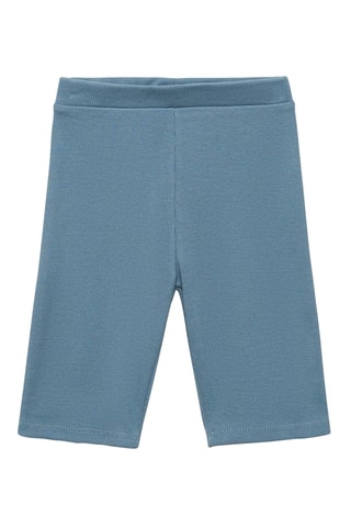 Legging court côtelé - Bleu clair