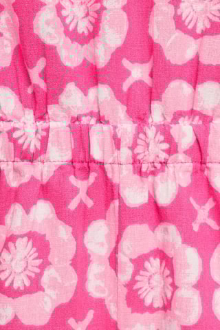 Combinaison imprimée lin - Rose