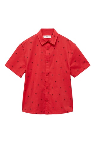 Chemise manches courtes - Rouge