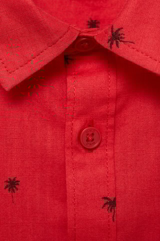 Chemise manches courtes - Rouge