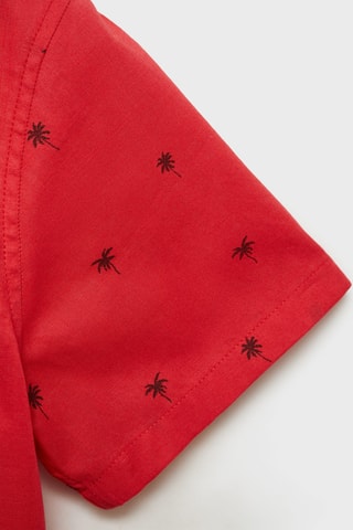 Chemise manches courtes - Rouge