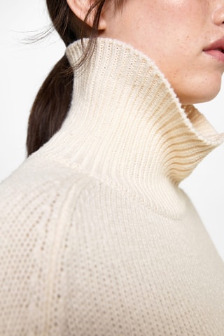 Poncho maille - Blanc cassé