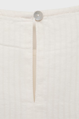 Robe coton à pois - Blanc cassé