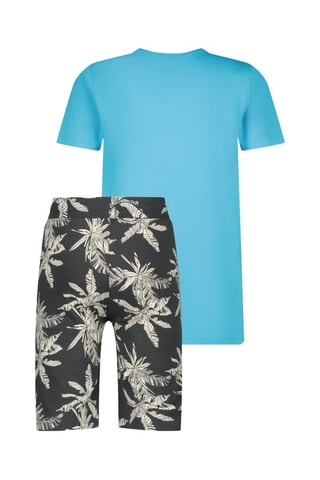 T-shirt e calções Wasto - Azul-celeste