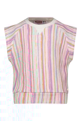 T-shirt - Rosa-maquilhagem e malva